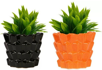 Nayi Umang Plant Container Set(Pack of 2, Ceramic)