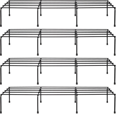 Blessy Rectangular Metal Planter Stand For Indoor And Outdoor Plants Plant Container Set(Pack of 4, Metal)