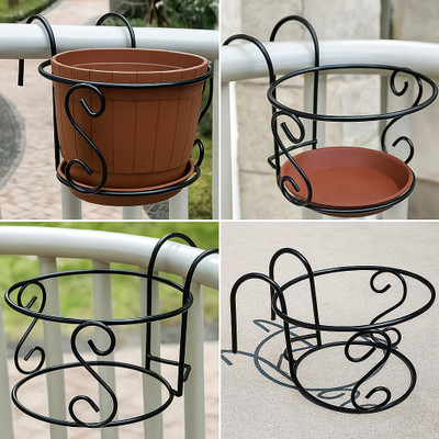 METALEX Hanging plant stand for living room, plant stand for balcony Plant Container Set(Pack of 4, Metal)