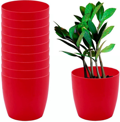 Funtastik Plant Container Set(Pack of 10, Plastic)