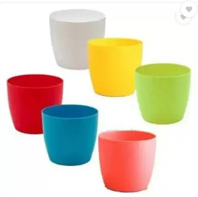 podhghar cool Pot Plant Container Set(Pack of 6, Plastic)