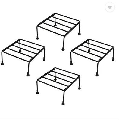 podhghar SQRE-STND Plant Container Set(Pack of 4, Metal)