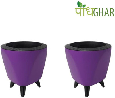 podhghar Plant Container Set(Pack of 2, Plastic)
