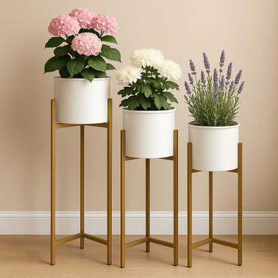 Alifeo Plant Container Set(Pack of 3, Metal)
