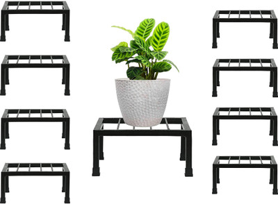 A to Z Hub 8Ps Special Made Flower Pot Gamala Stand For Home Balcony Garden Office Plant Container Set(Pack of 8, Metal)