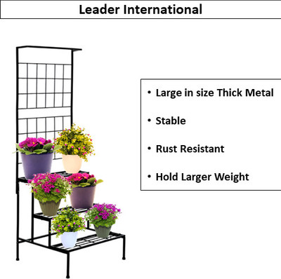 Leader International Leader Metal Multi-Tier Planter Stand Plant Container Set(Metal)