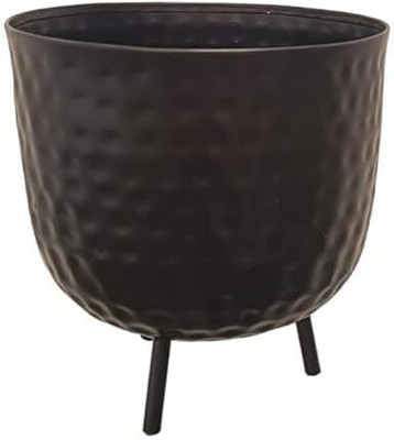 METALLICON Black Planter Plant Container Set(Metal)