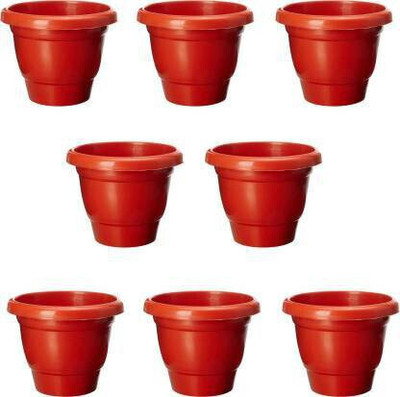 FanciaDecore Plant container 10 Plant Container Set(Pack of 8, Plastic)