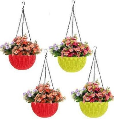 VirajSanchi Plant Container Set(Pack of 4, Plastic)