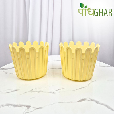 podhghar Tippy Pot Pack Of 2 Plant Container Set(Pack of 2, Plastic)