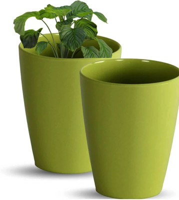 fantabo green tower 2 pis Plant Container Set(Pack of 2, Plastic)