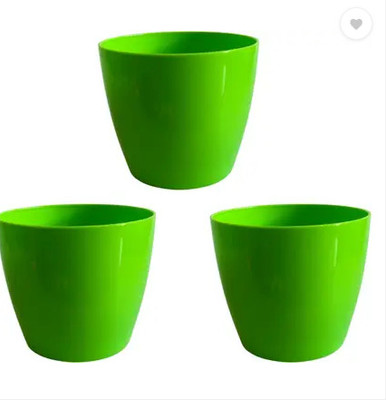 podhghar cool-green.3 Plant Container Set(Pack of 3, Plastic)