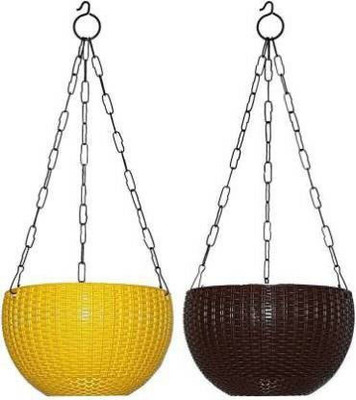 VirajSanchi Plant Container Set(Pack of 2, Plastic)