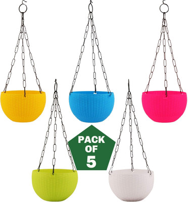 Besttrader Plant Container Set(Pack of 5, Plastic)