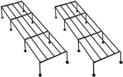 Flipkart SmartBuy Modern Indoor & Outdoor Iron Planter Stand For Garden/Balcony/Home Plant Container Set(Pack of 2, Metal)