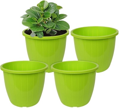 PINS n ROSE Duro Flower Pot Plant Container Set(Pack of 4, Plastic)