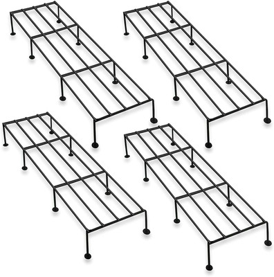 Adapt Indoor/Outdoor Flower Pot/ Stand for Home Garden or Balcony decor Plant Container Set(Pack of 4, Metal)