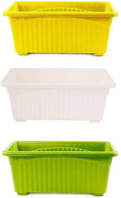 BGE Plant Container Set(Pack of 3, Plastic)