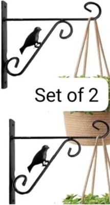 Mid Century Hanger planter stand Plant Container Set(Pack of 2, Metal)