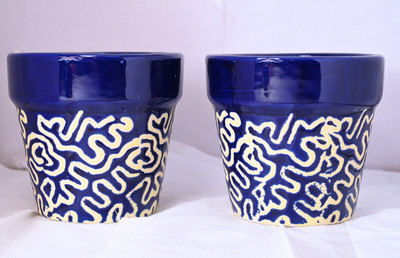 uniqueweb The Timeless Collection of Artful Pots Plant Container Set(Pack of 2, Ceramic)