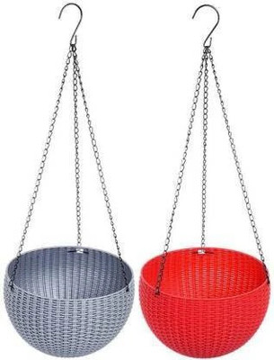 Besttrader Plant Container Set(Pack of 2, Plastic)