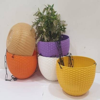 Besttrader Plant Container Set(Pack of 5, Plastic)