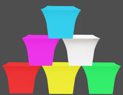 TFH Plant Container Set(Pack of 6, Plastic)