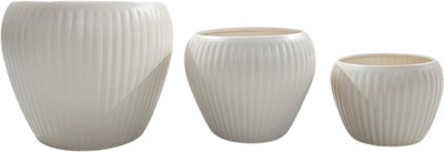 INDIAN DECORMART Plant Container Set(Pack of 3, Metal)
