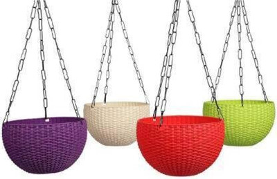VirajSanchi Plant Container Set(Pack of 4, Plastic)