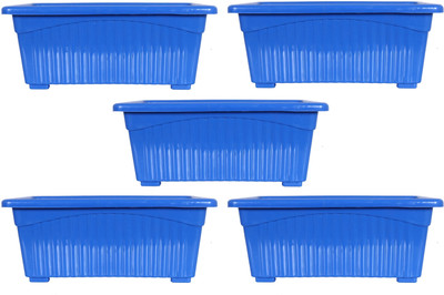 RSAL 14 Inch Rectangular Jupiter Plastic Window Planter for Home & Balcony,Garden Plant Container Set(Pack of 2, Plastic)