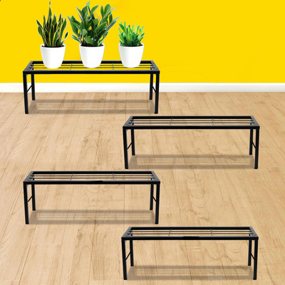 Iron Lands Elegance High Step Pot Stand Premium Pot Stand Plant Container Set(Pack of 4, Metal)