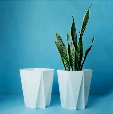 fantabo Daina pot 2 pes Plant Container Set(Pack of 2, Plastic)