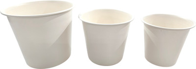 INDIAN DECORMART Plant Container Set(Pack of 3, Metal)