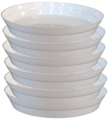 KUMUDAM Bottom Plate For Plants Suitable for 14 inch Pot Plant Container Set(Pack of 4, Plastic)