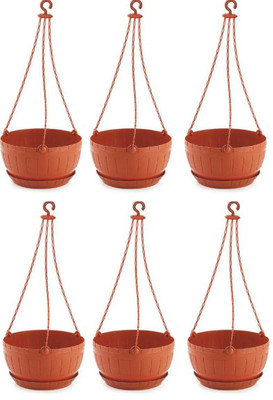 Nabhya Plant Container Set(Pack of 6, Plastic)