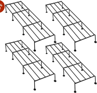 Umaima Enterprises Plant Stands for Home, Outdoor, Balcony | Metal Stands for Decorations Plant Container Set(Pack of 4, Metal)