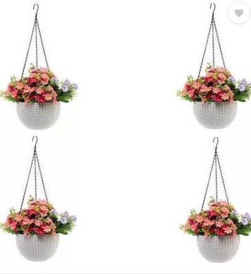 VirajSanchi Plant Container Set(Pack of 4, Plastic)