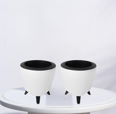 Haritham Self Watering Planter Pot | Modern Planter for Indoor & Outdoor Plant Container Set(Pack of 2, Plastic)