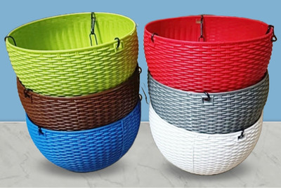 GamlaAura (Pack of 6) Plant Container Set(Pack of 6, Plastic)