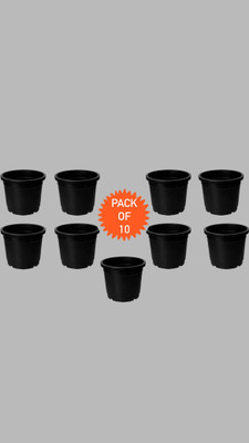 Dervino Plant Container Set(Pack of 10, Plastic)