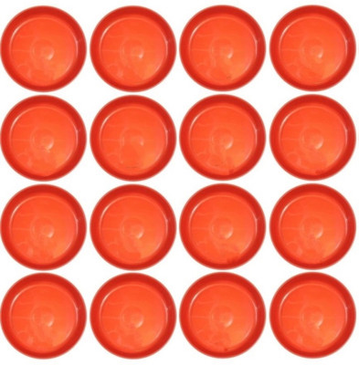 VirajSanchi (Pack of 16) Medium Size 6 inch Bottom Trays Saucer Plates gamla Pots Plant Container Set(Pack of 16, Plastic)