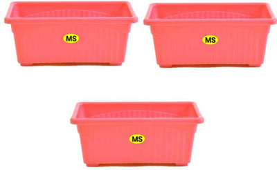 Arhan solution jupiter pink 3 Plant Container Set(Pack of 3, Plastic)
