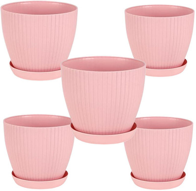 Muddstyles Plant Container Set(Pack of 5, Plastic)