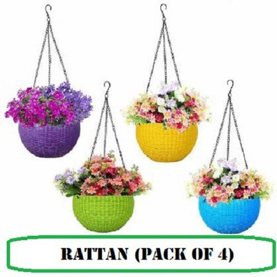 VirajSanchi Virajsanchi Plant Container Plant Container Set(Pack of 4, Plastic)