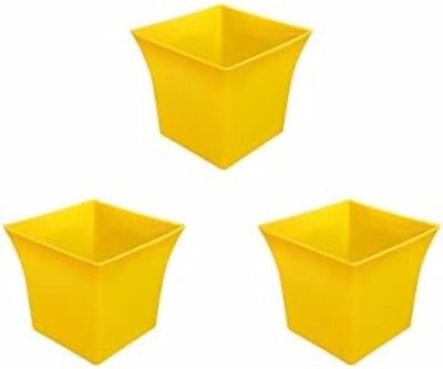 Muddstyles EcoBloom Multi-Pot Decorative Plant Container Set Plant Container Set(Pack of 3, Plastic)