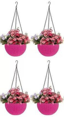 Besttrader Plant Container Set(Pack of 4, Plastic)