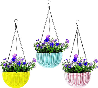 Besttrader Best Plant Container for Indoor and Outdoor need Plant Container Set(Pack of 3, Plastic)