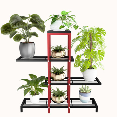 saifix 4 tier planter black-red Plant Container Set(Metal)