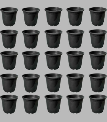 Dervino Plant Container Set(Pack of 25, Plastic)