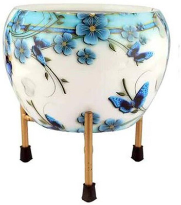 SHM Beautifully Design Metal Desk Pot With Stand (Metal) Plant Container Set(Metal)